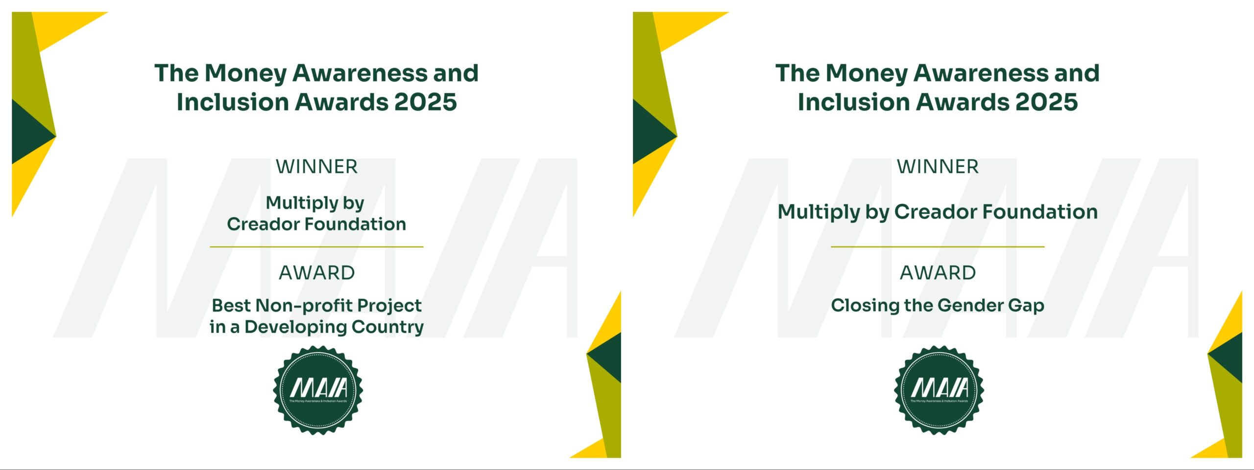 🎉 Multiply by Creador Foundation Wins Big at the 2025 MAIA Awards!